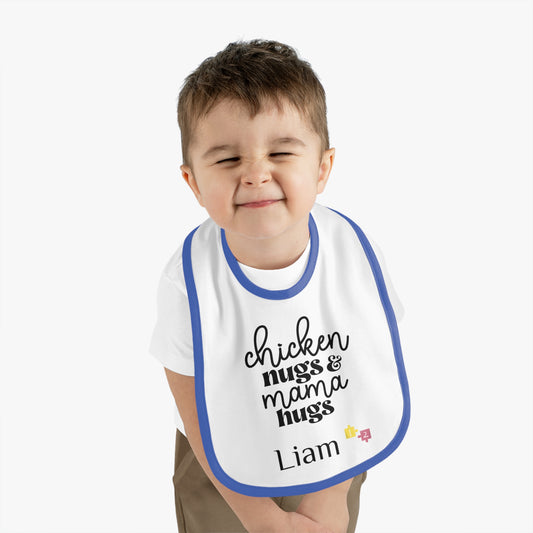 Customizable Trim Jersey Bib – Comfort and Style for Babies